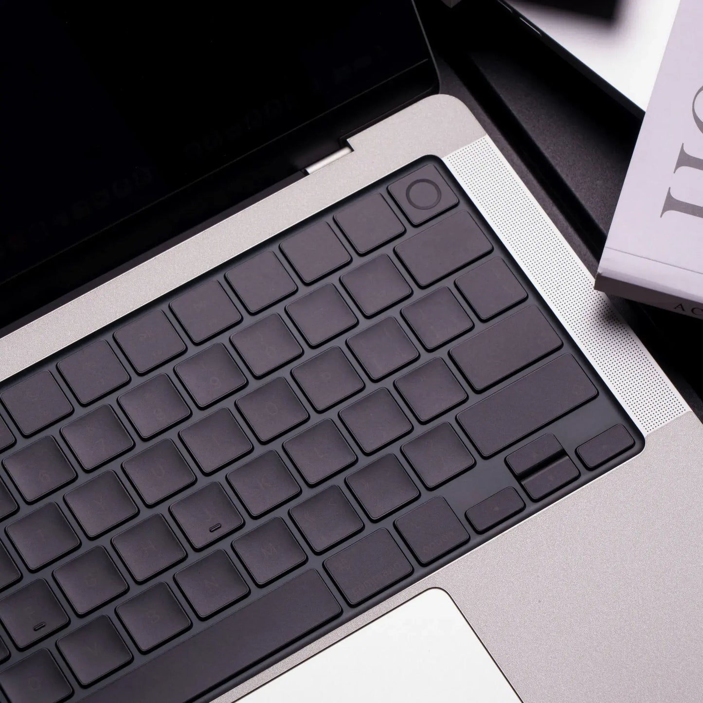 MacBook keyboard skin product detail shot — Barekey