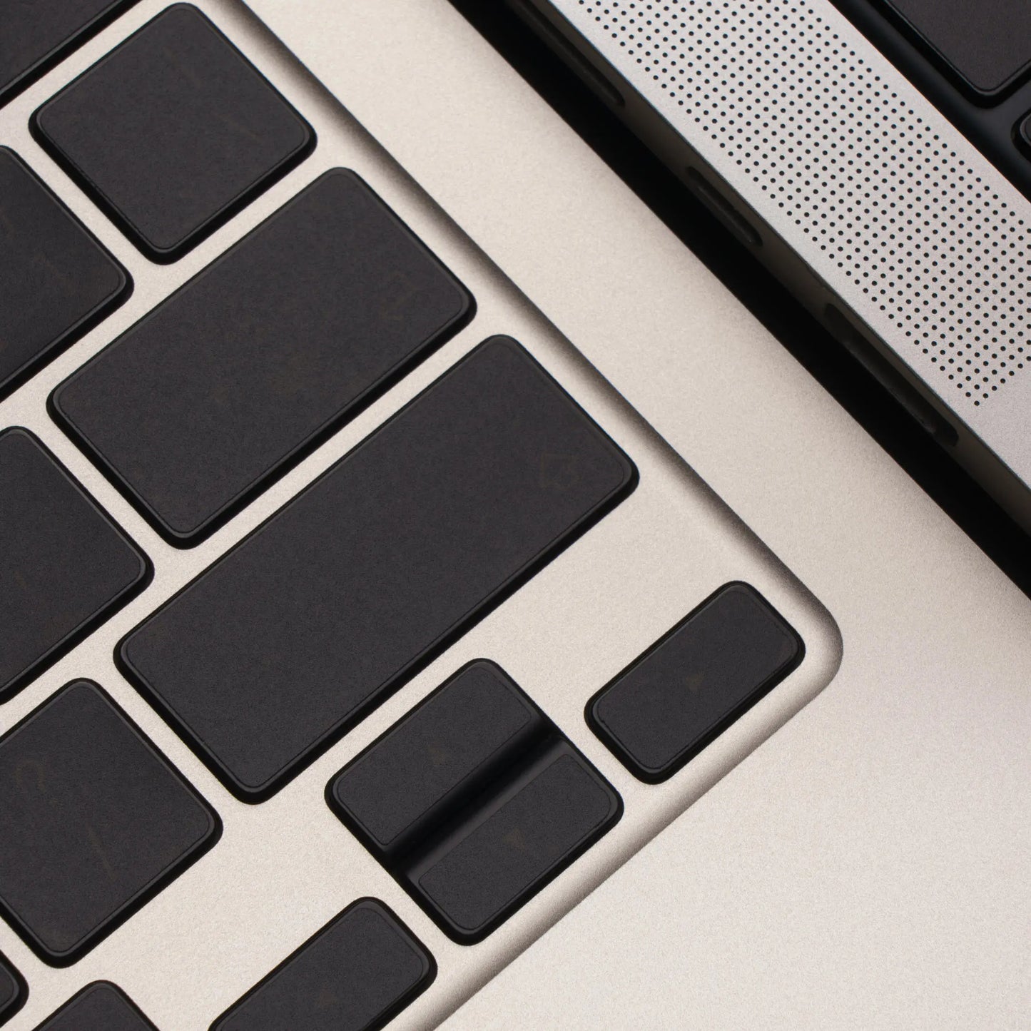 MacBook keyboard skin matte anti-fingerprint detail — Barekey