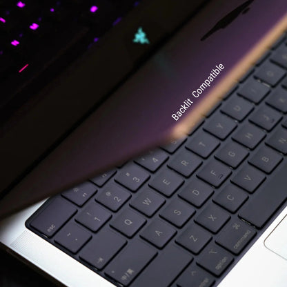MacBook keyboard skin backlight compatible night use — Barekey