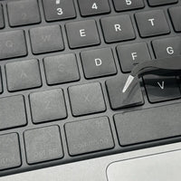 MacBook keyboard skin matte anti-glare close-up — Barekey