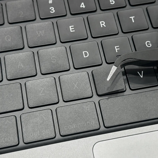 MacBook keyboard skin matte anti-glare close-up — Barekey