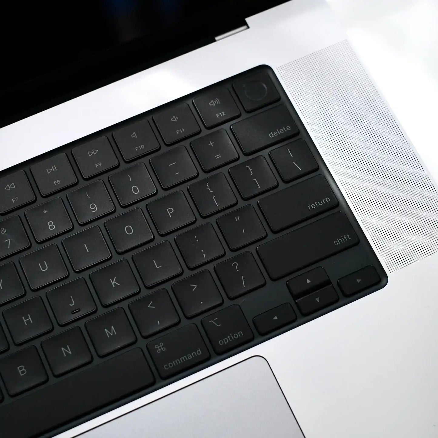 MacBook keycap stickers precision die-cut detail — Barekey
