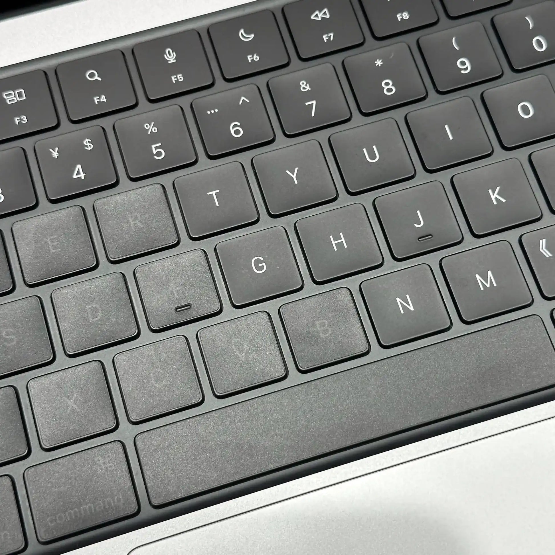 MacBook keyboard skin anti-glare matte keycap detail — Barekey